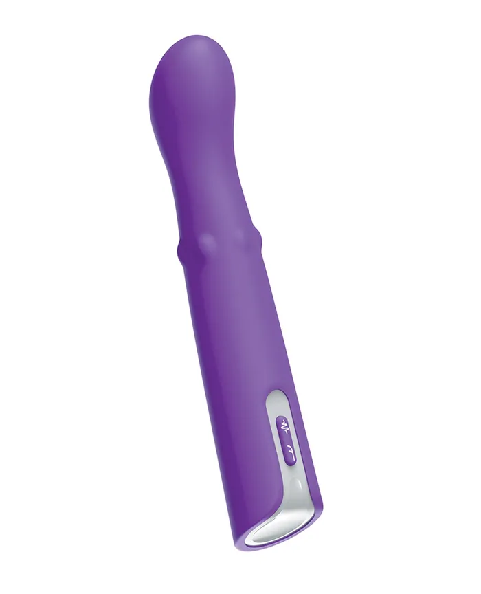 Vibrators Luv Inc GSpot Vibrator wMoving Beads Purple Vvole