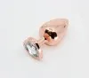 LOVE IN LEATHER Anal Love in Leather Anal Plug Silver Metal With Purple Heart Gem Small
