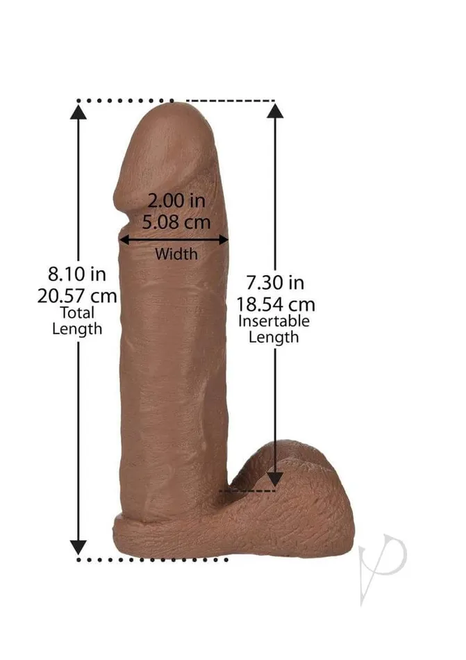 Female Sex Toys Doc Johnson Enterprises Experience Pure Pleasure with Our Realistic 8Inch VacULock Mulatto Attachment
