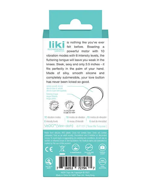 Vedo Liki Flicker Vibe Turquoise Green Vedo Vibrators