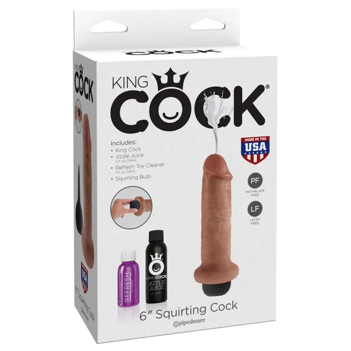 Dildos Pipedream King Cock 6 Squirting Cock Tan Dildos Pipedream King Cock 6 Squirting Cock Tan
