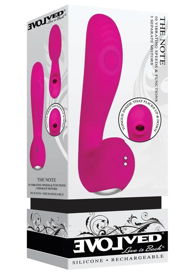 Evolved The Note Silicone Rechargeable Vibrator Female Sex Toys