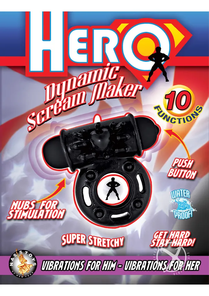 Hero Hero Dynamic Scream Maker Vibrating Cock Ring Couples Hero Hero Dynamic Scream Maker Vibrating Cock Ring Couples