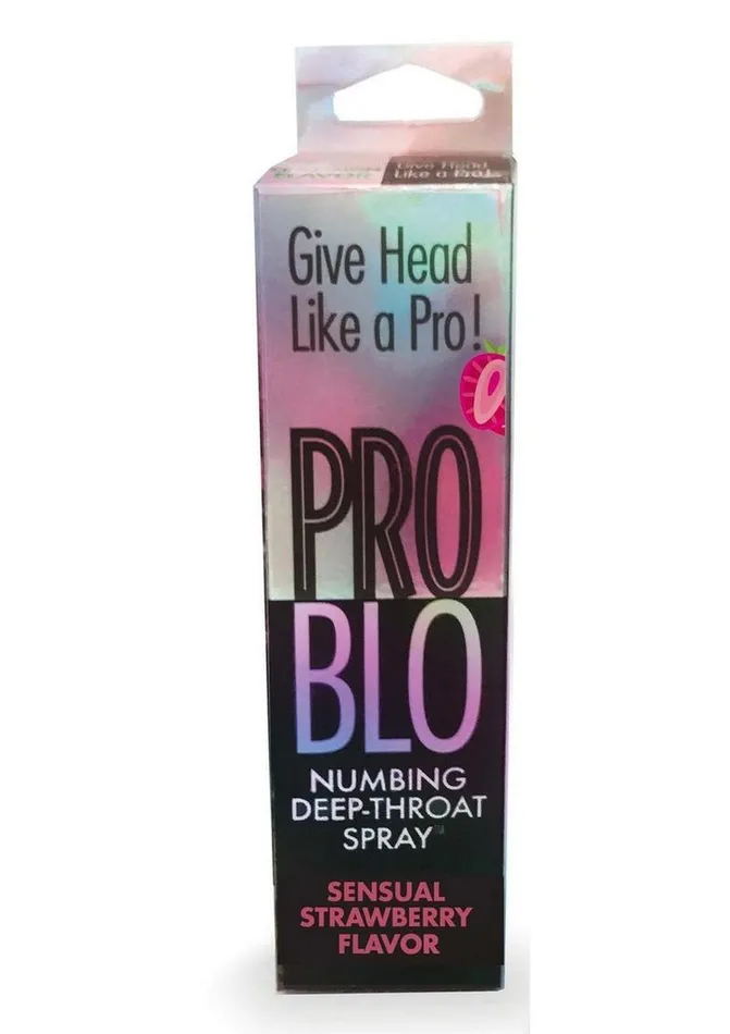 Problo Male Sex Toys Problo Numbing DeepThroat Spray 1oz Strawberry