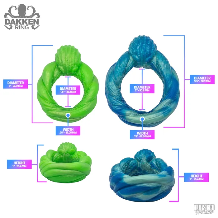 Twisted Fantasies DAKKEN Tentacle Cock Ring Male Sex Toys