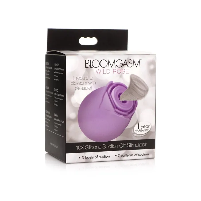 XR Brands inmi Vibrators Bloomgasm Wild Rose 10x Suction Clit Stimulator Purple XR Brands inmi Vibrators Bloomgasm Wild Rose 10x Suction Clit Stimulator Purple