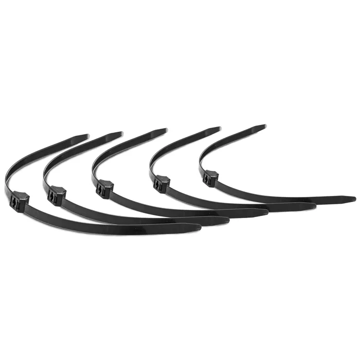 Anal XR Brands Misbehaved Black Zip Tie Police Cuffs 5 Pack