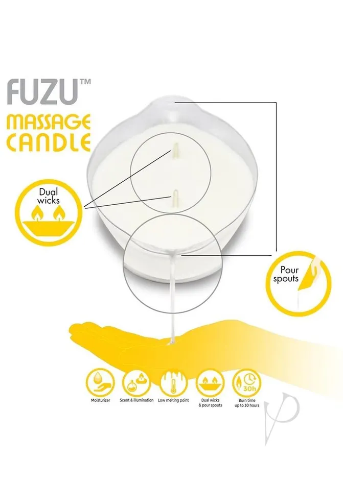 Couples Fuzu Fuzu Massage Candle Fiji Dateslemon 4oz Couples Fuzu Fuzu Massage Candle Fiji Dateslemon 4oz