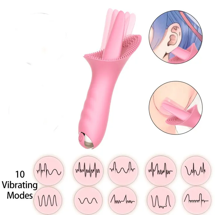 Female Sex Toys 10 Vibraring Mode 2 In 1 Waterproof Stimulation Silicone Vibrator Sohimi