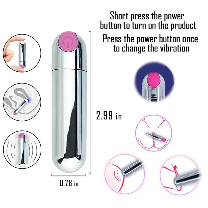 Female Sex Toys 10 Vibraring Mode 2 In 1 Waterproof Stimulation Silicone Vibrator Sohimi